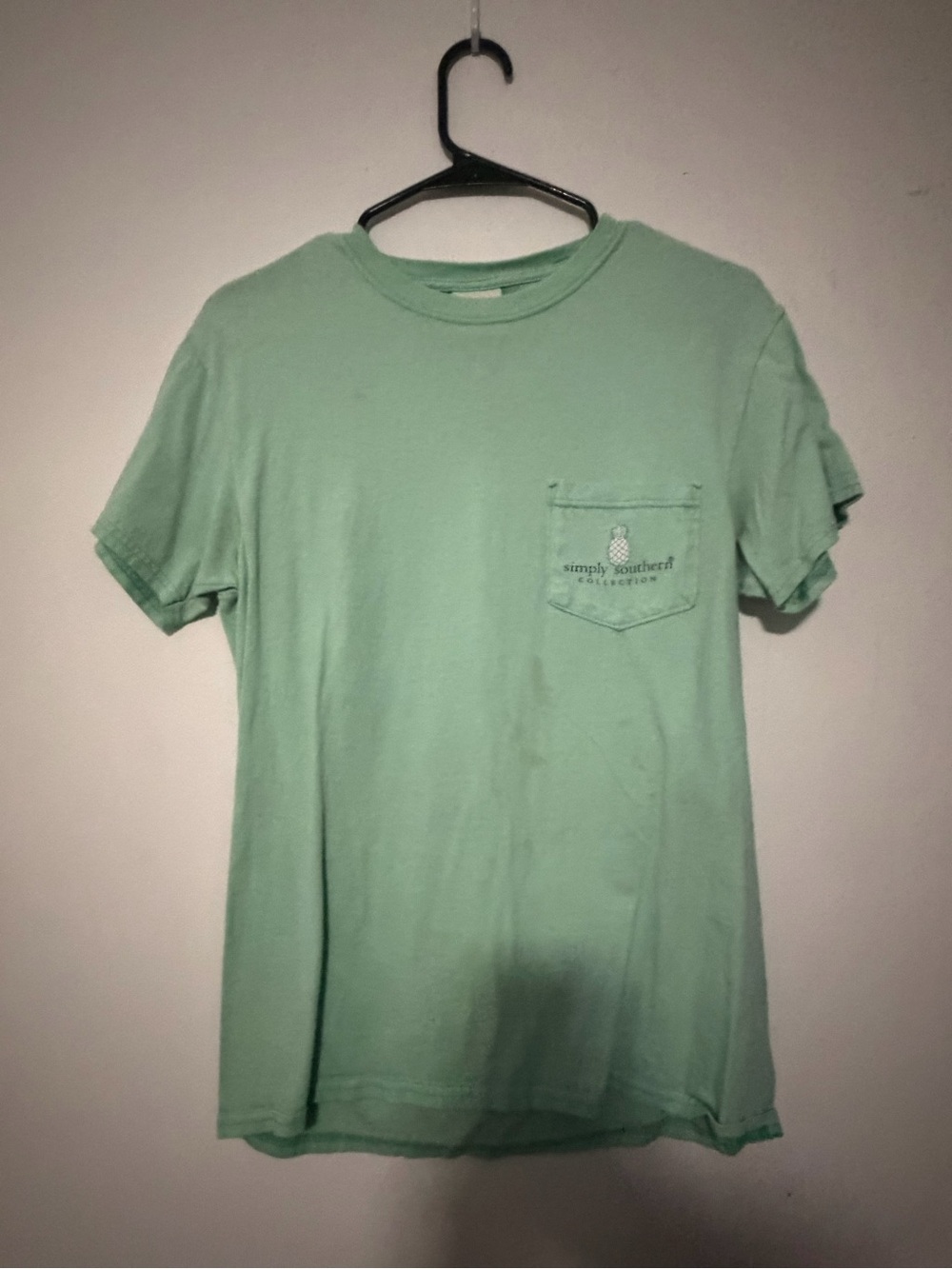 Simply Southern Mint Green Short Sleeve Pocket Tee